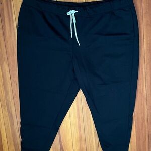 Sonoma Black Joggers with White Tie